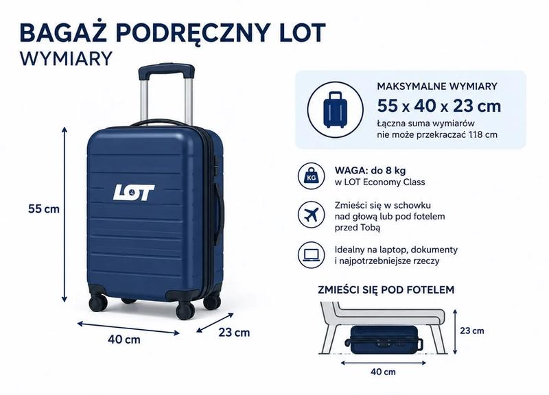 LOT: bagaż – ile kg możesz zabrać w cenie biletu?